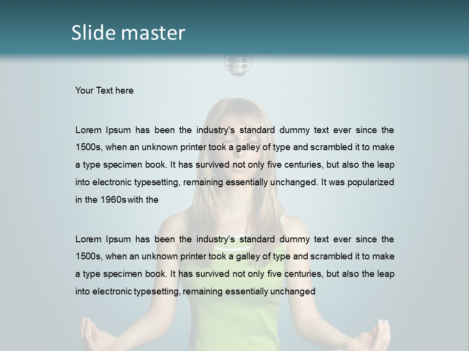 Idea Human Meditation PowerPoint Template