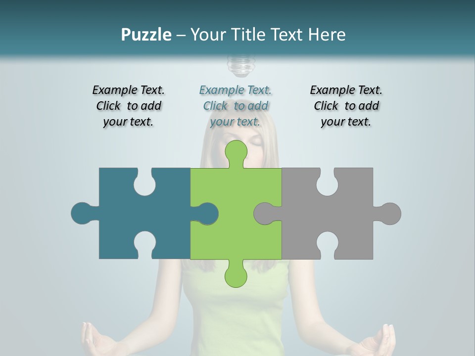 Idea Human Meditation PowerPoint Template