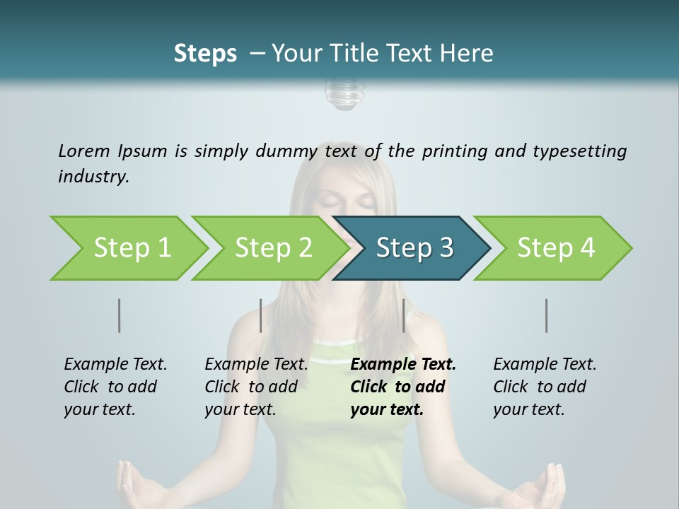 Idea Human Meditation PowerPoint Template