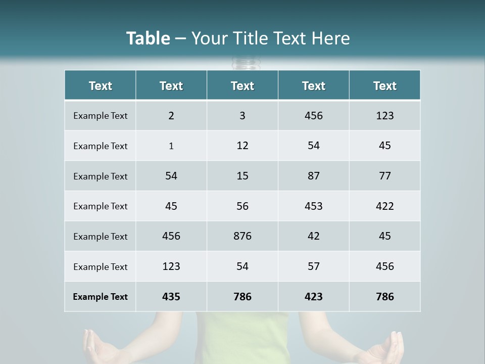 Idea Human Meditation PowerPoint Template
