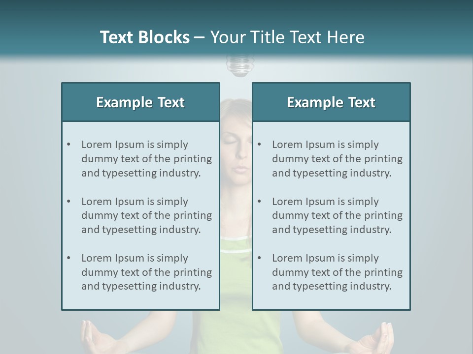 Idea Human Meditation PowerPoint Template