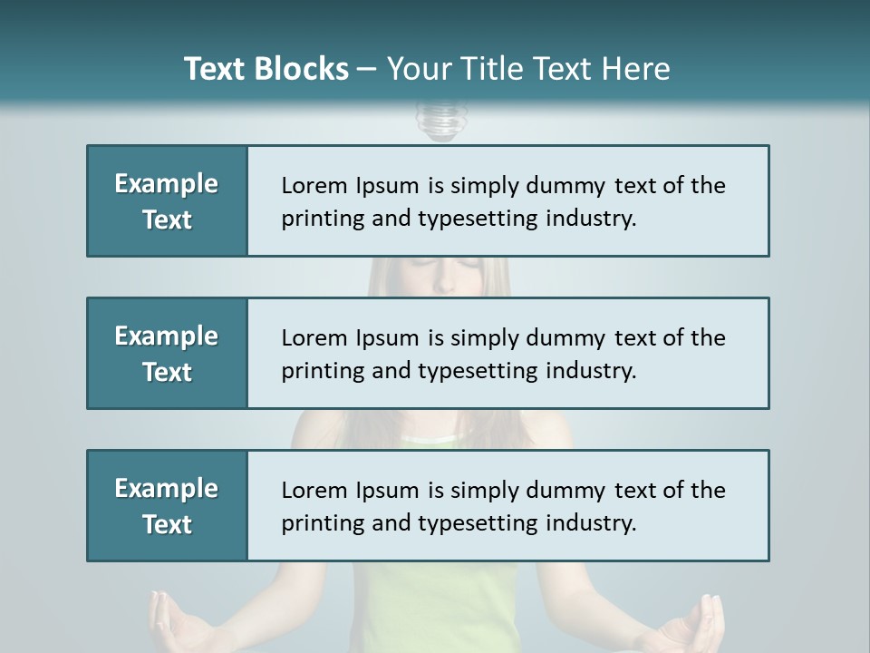 Idea Human Meditation PowerPoint Template