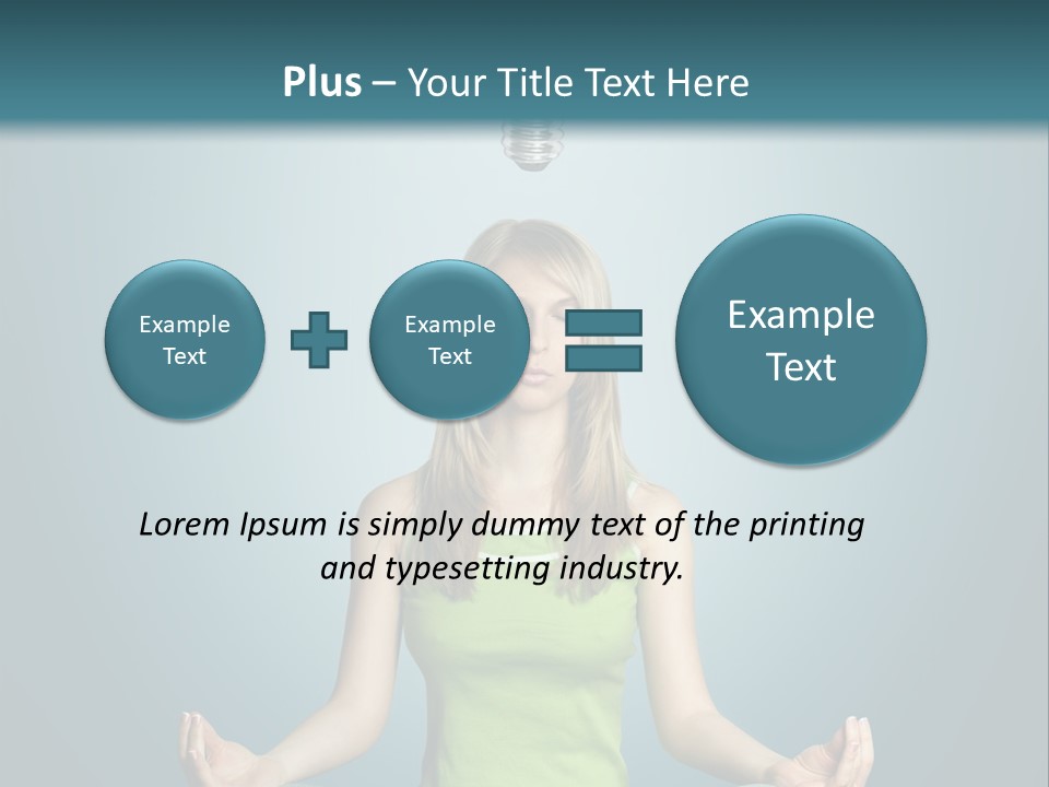 Idea Human Meditation PowerPoint Template