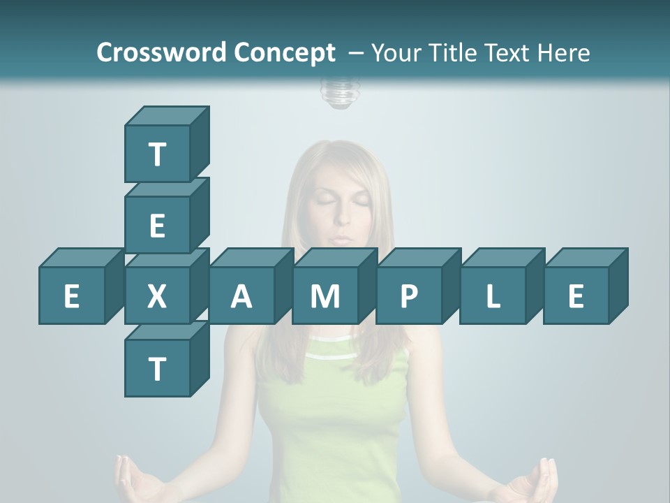 Idea Human Meditation PowerPoint Template