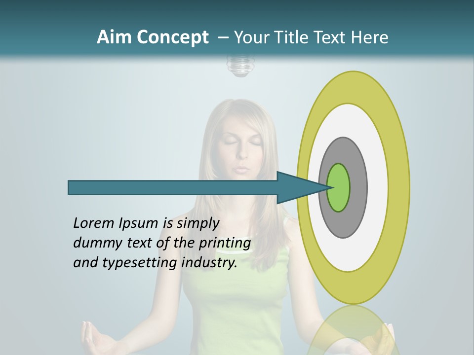Idea Human Meditation PowerPoint Template