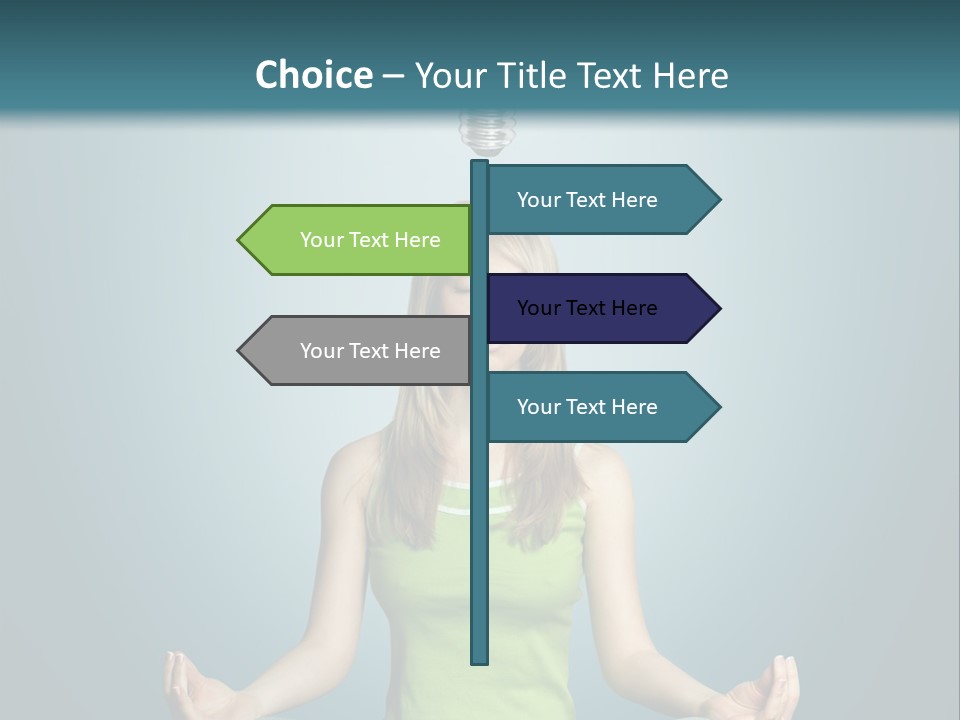 Idea Human Meditation PowerPoint Template