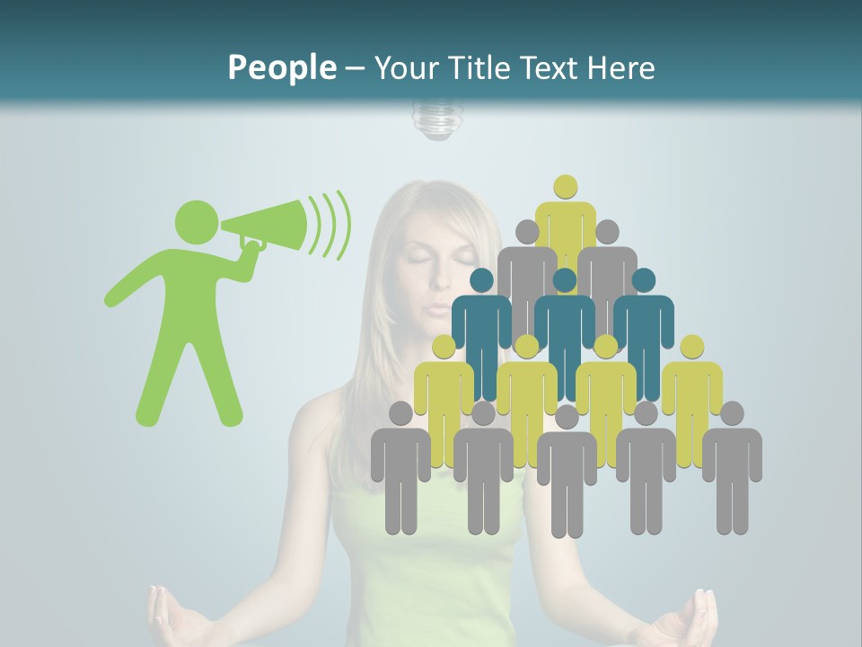 Idea Human Meditation PowerPoint Template