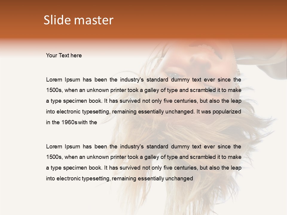 One Outdoor Smiling PowerPoint Template