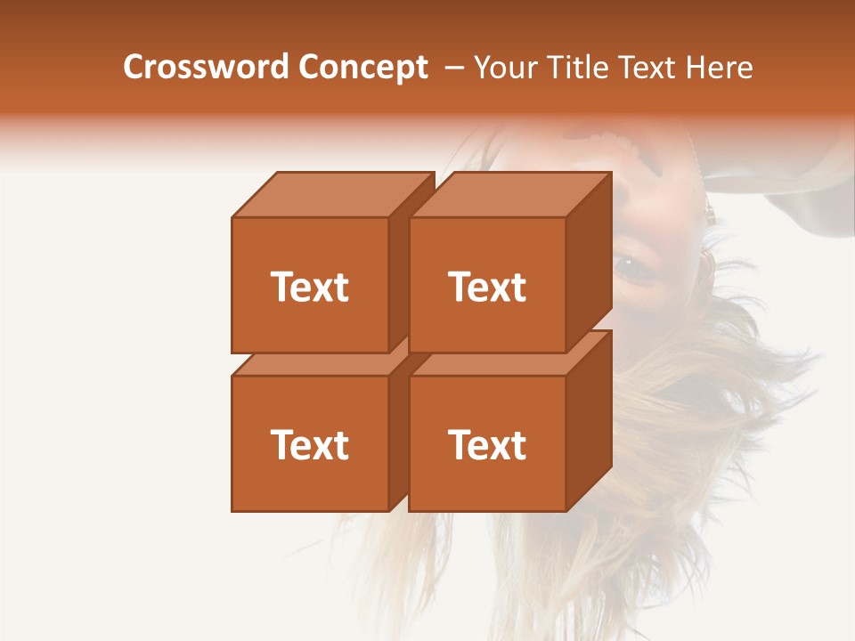 One Outdoor Smiling PowerPoint Template