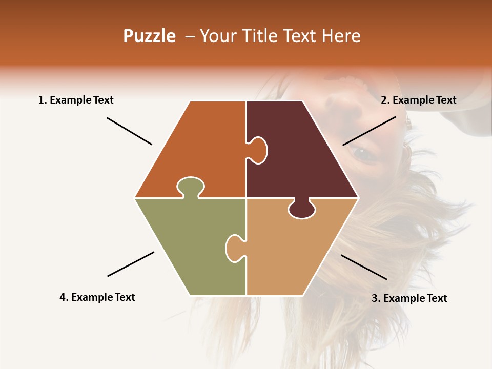 One Outdoor Smiling PowerPoint Template