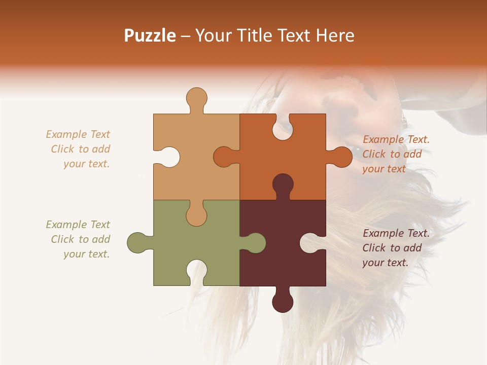 One Outdoor Smiling PowerPoint Template