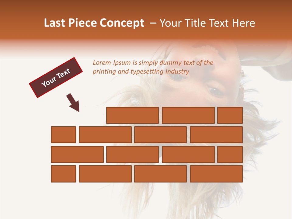 One Outdoor Smiling PowerPoint Template