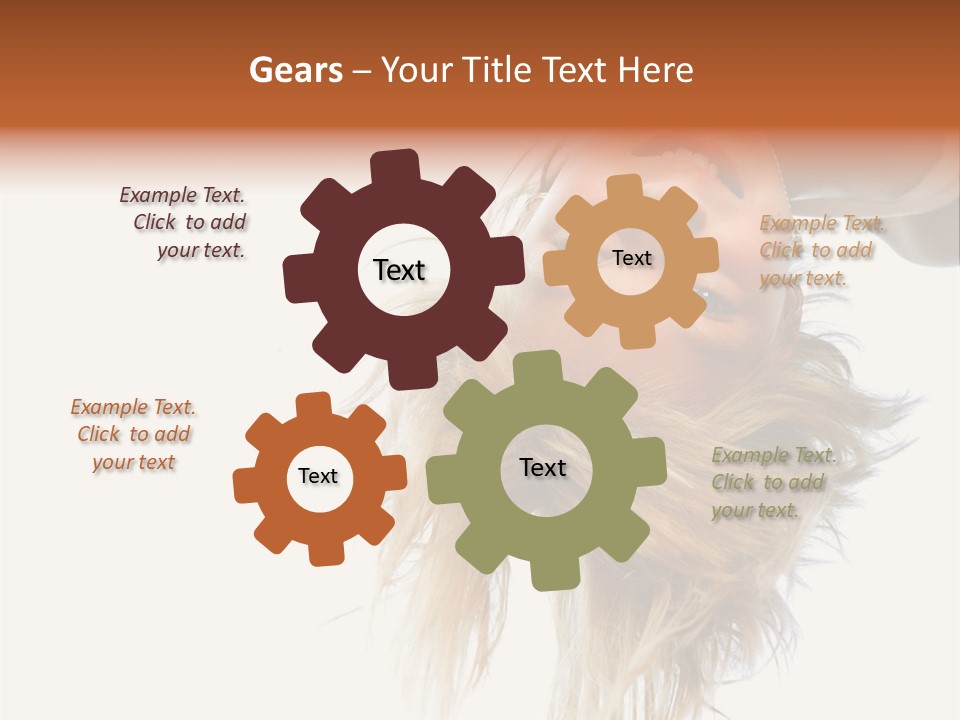 One Outdoor Smiling PowerPoint Template