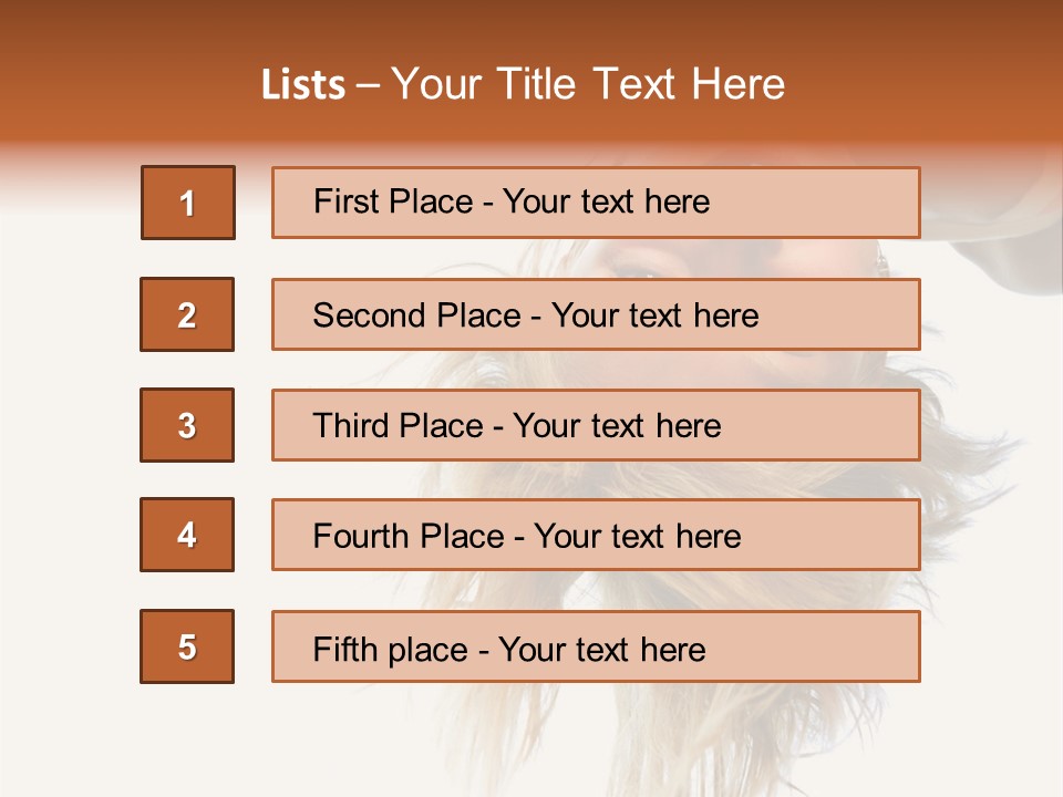 One Outdoor Smiling PowerPoint Template