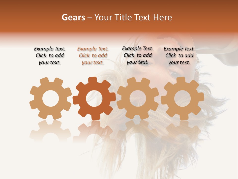 One Outdoor Smiling PowerPoint Template