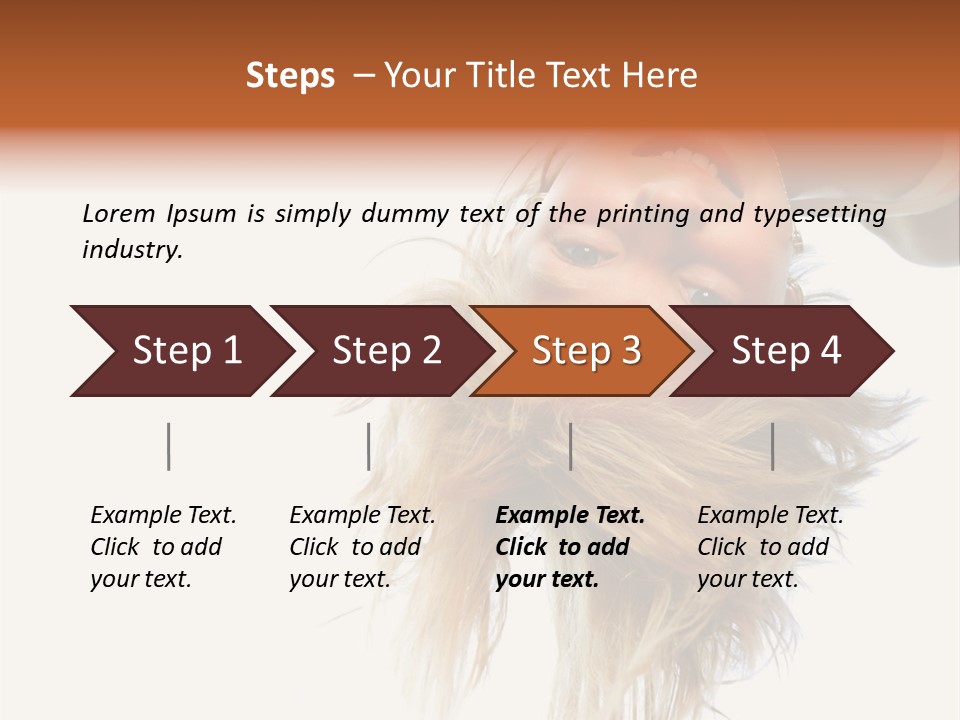 One Outdoor Smiling PowerPoint Template