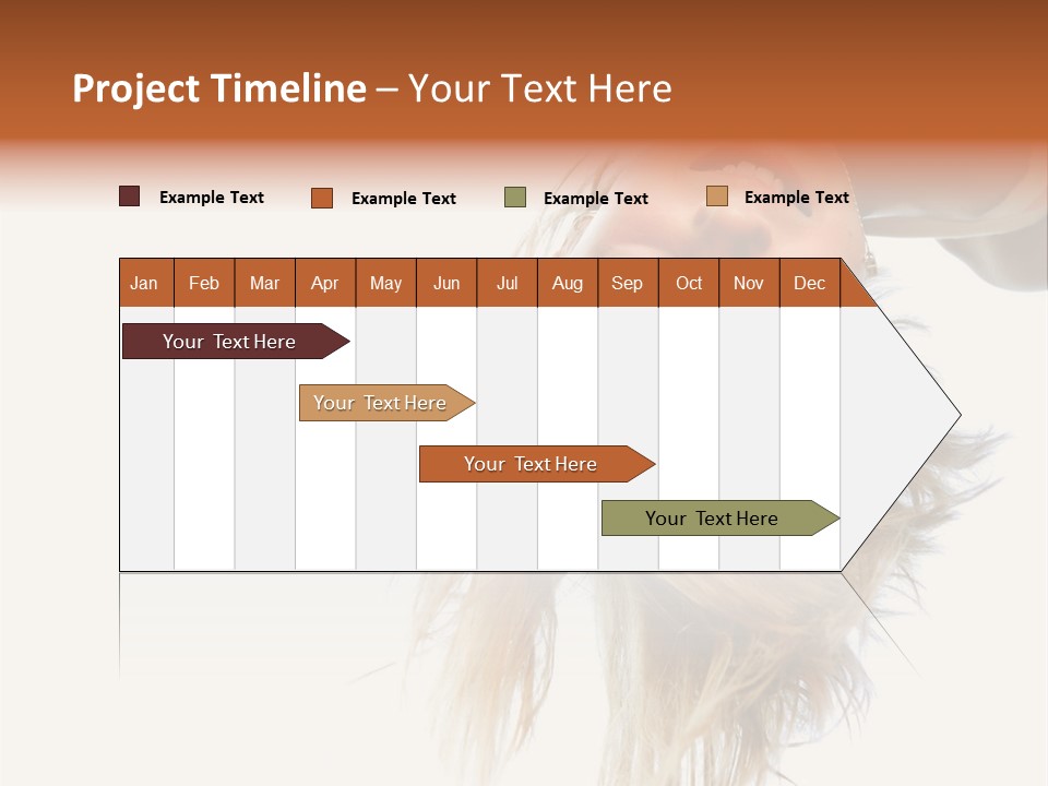 One Outdoor Smiling PowerPoint Template