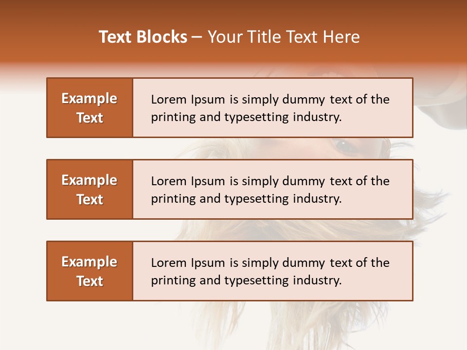 One Outdoor Smiling PowerPoint Template