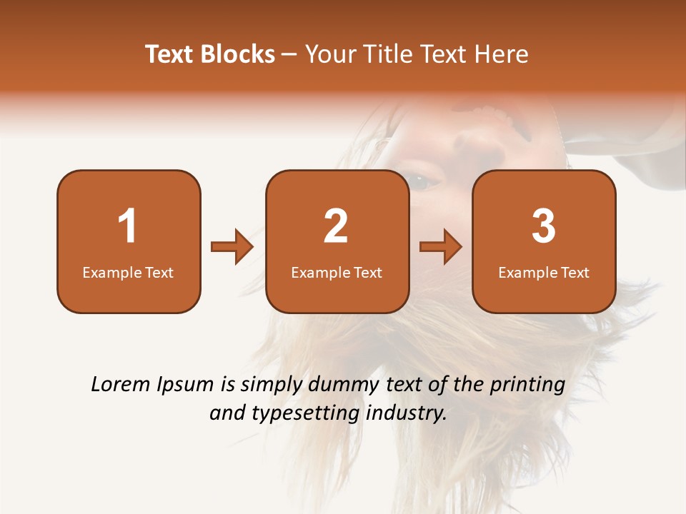 One Outdoor Smiling PowerPoint Template