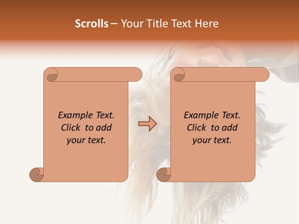 One Outdoor Smiling PowerPoint Template