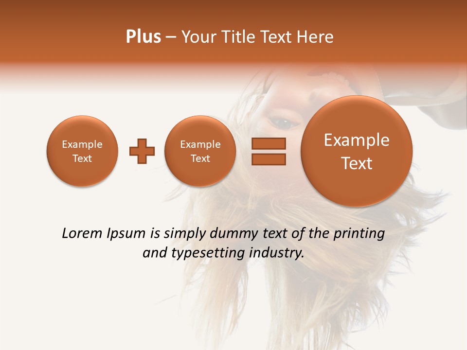 One Outdoor Smiling PowerPoint Template