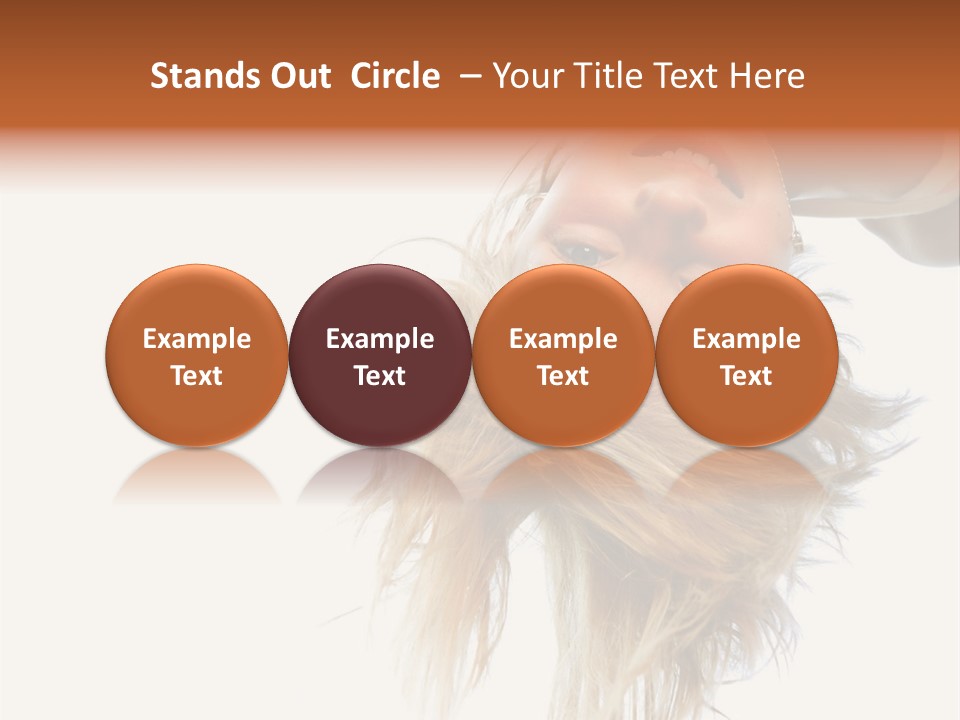 One Outdoor Smiling PowerPoint Template