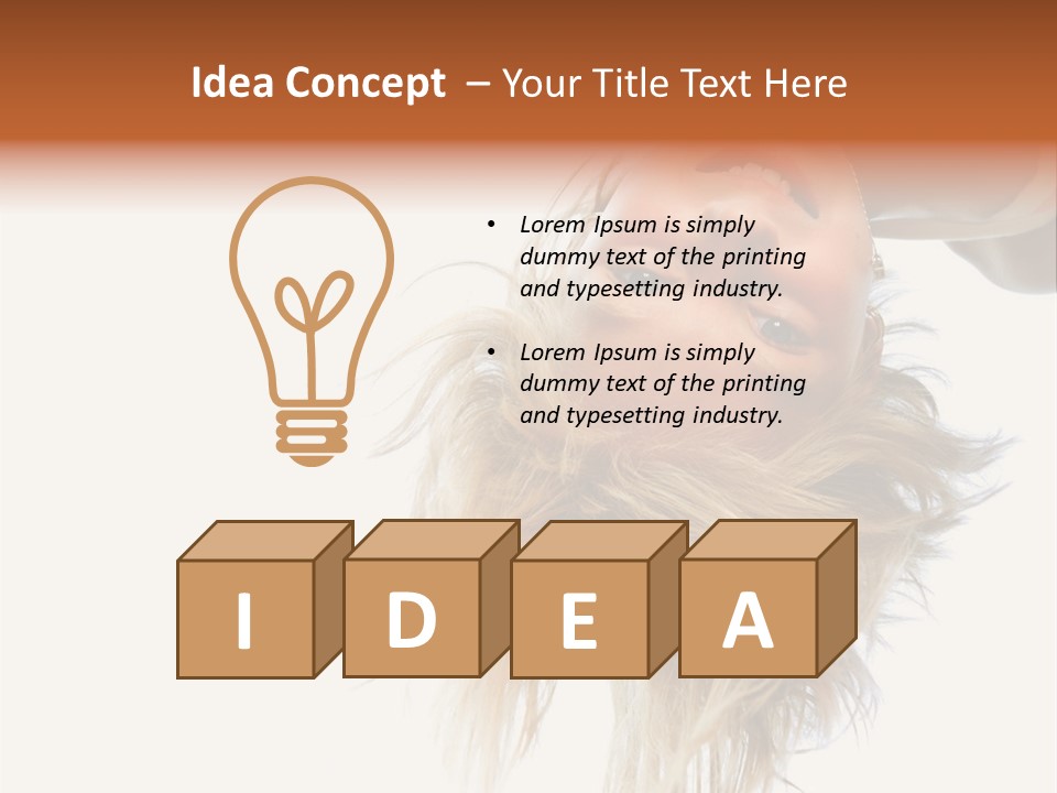 One Outdoor Smiling PowerPoint Template