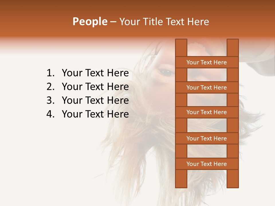 One Outdoor Smiling PowerPoint Template