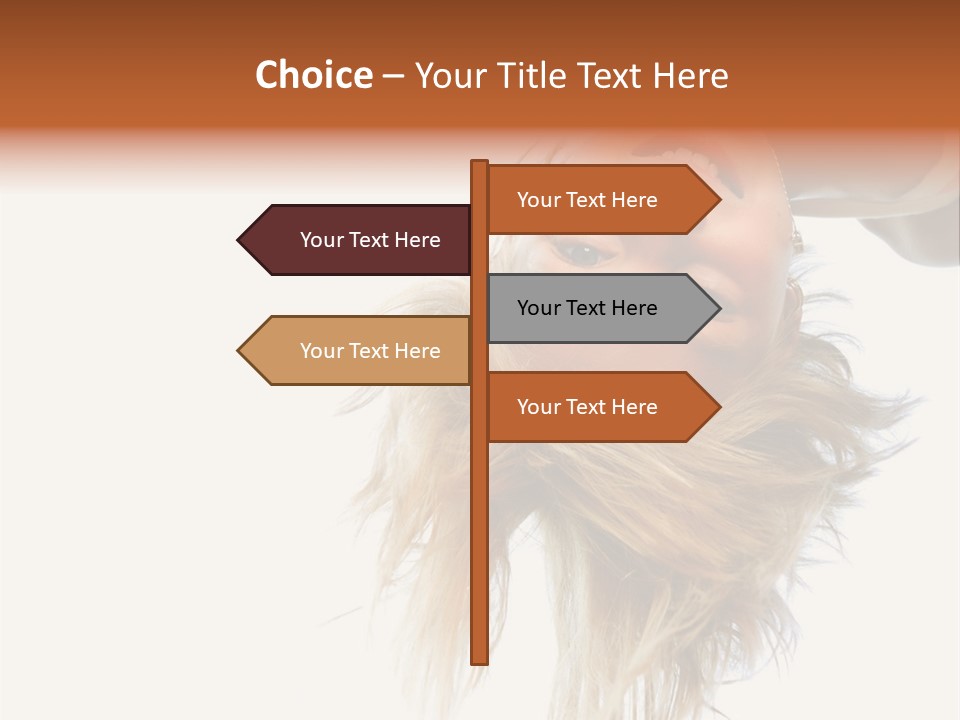 One Outdoor Smiling PowerPoint Template