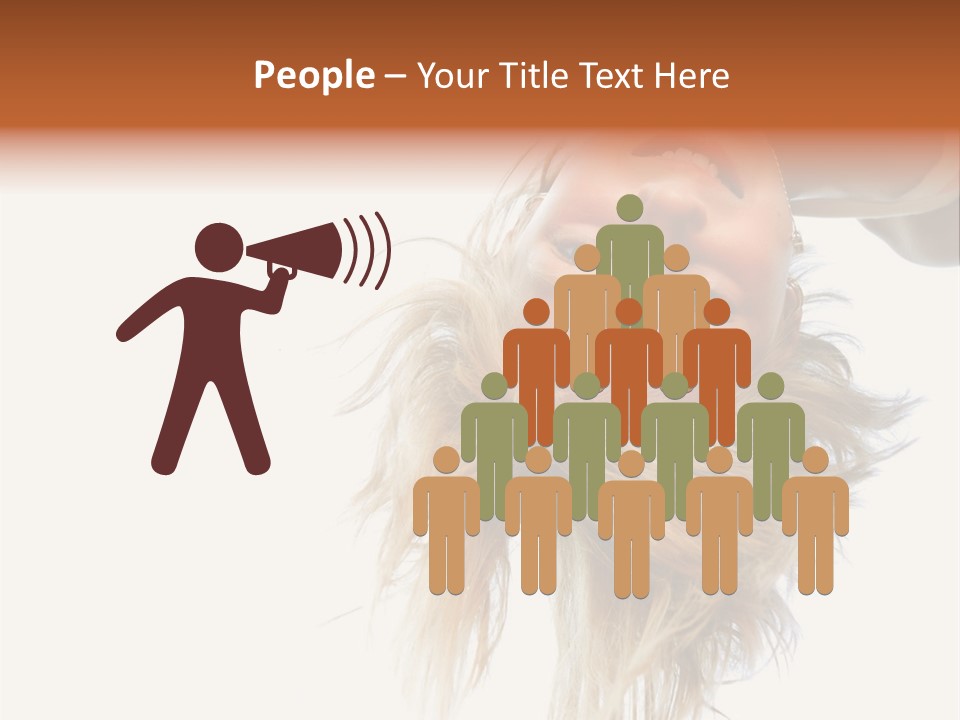 One Outdoor Smiling PowerPoint Template