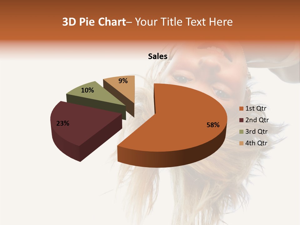 One Outdoor Smiling PowerPoint Template