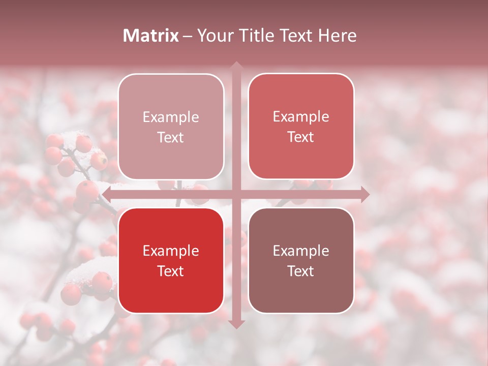 Beautiful Covered Snow PowerPoint Template