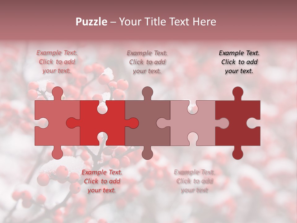 Beautiful Covered Snow PowerPoint Template