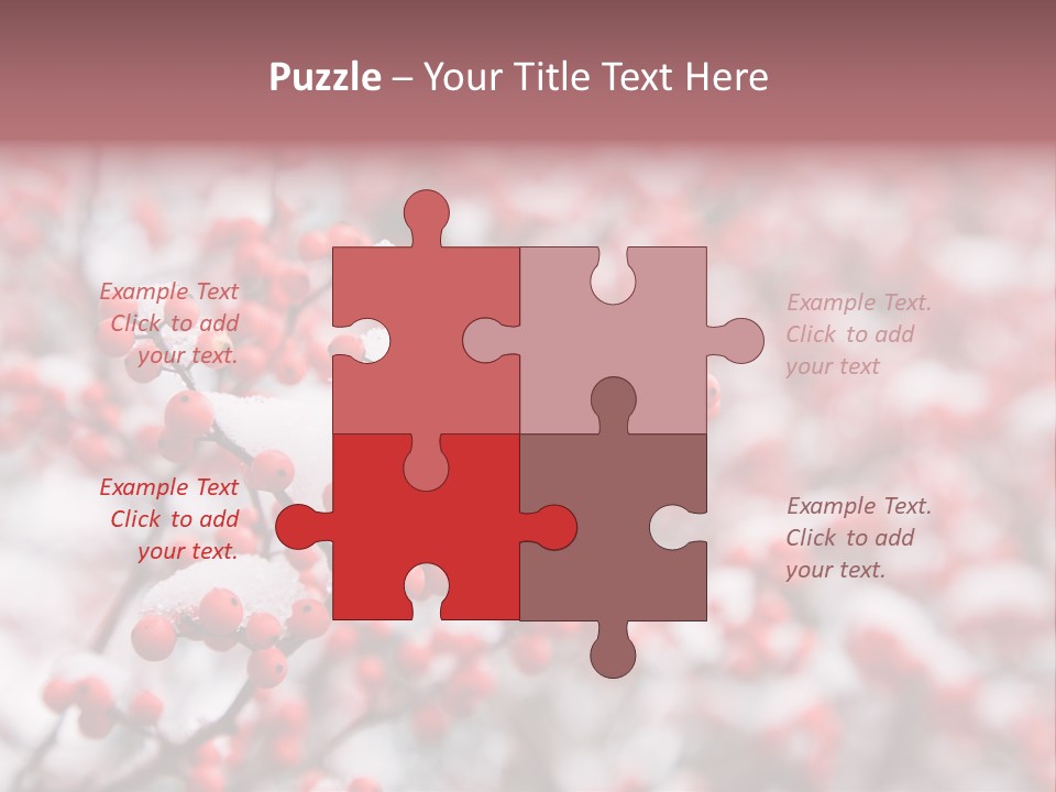 Beautiful Covered Snow PowerPoint Template