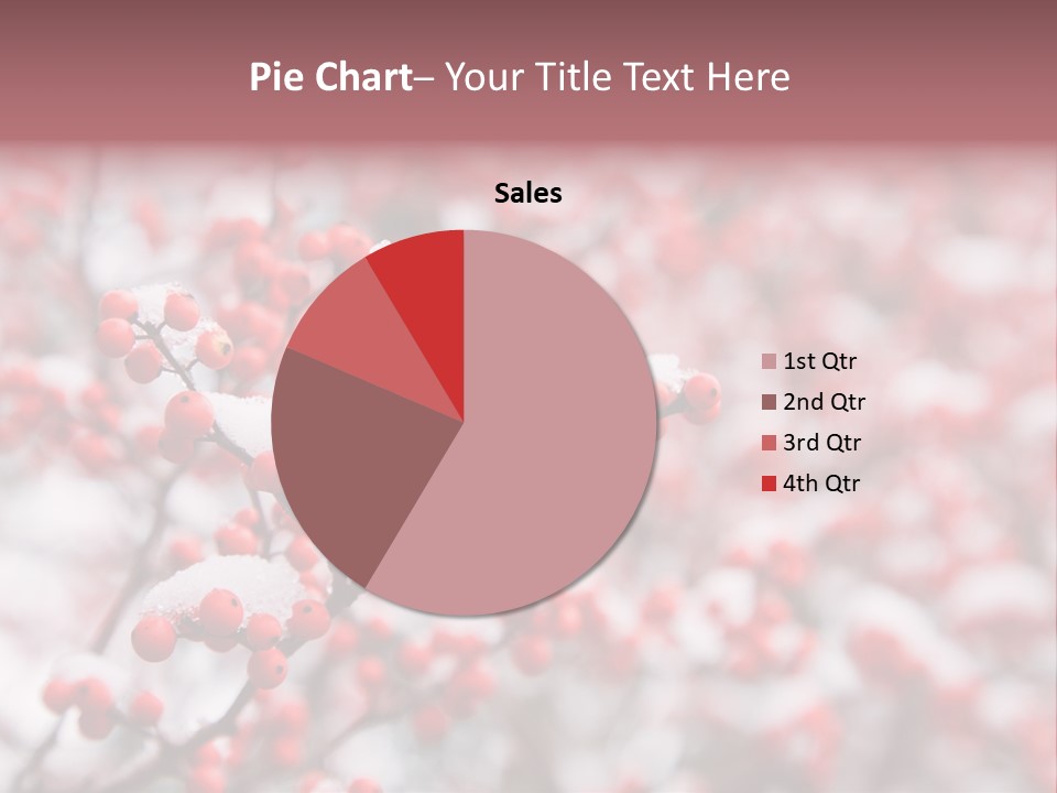 Beautiful Covered Snow PowerPoint Template