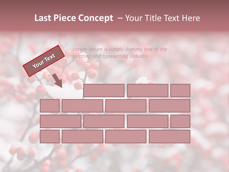 Beautiful Covered Snow PowerPoint Template