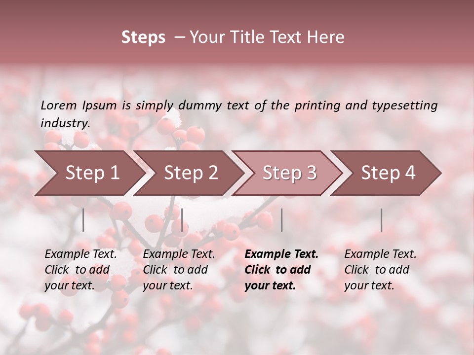 Beautiful Covered Snow PowerPoint Template