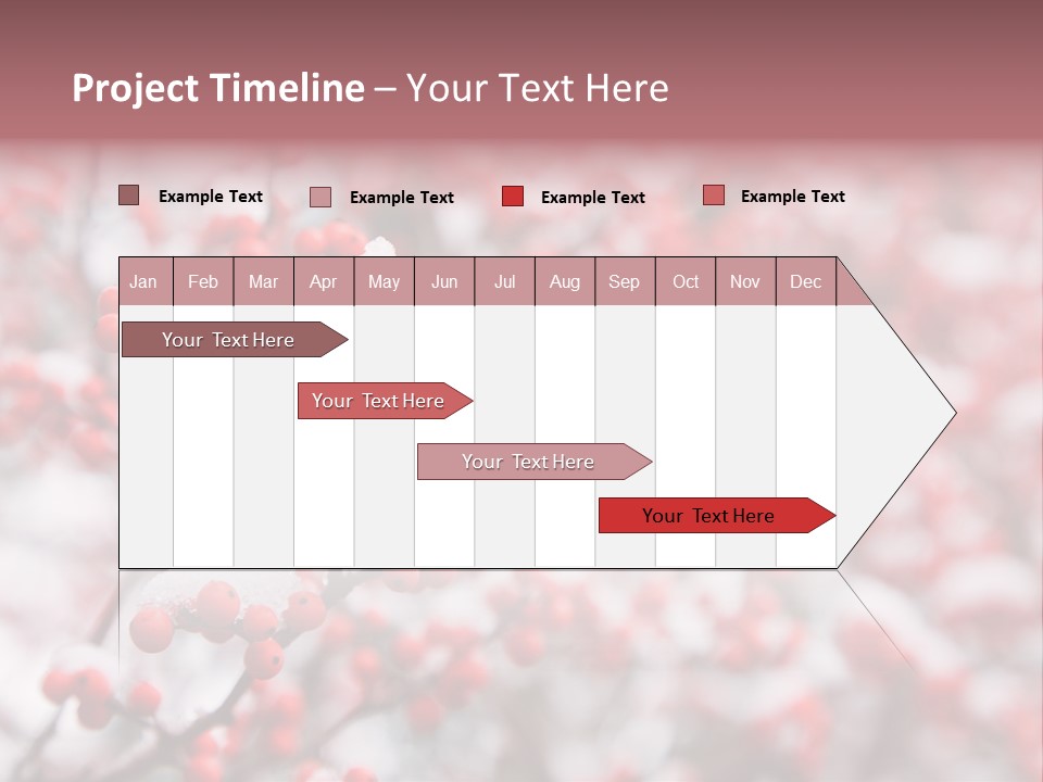 Beautiful Covered Snow PowerPoint Template