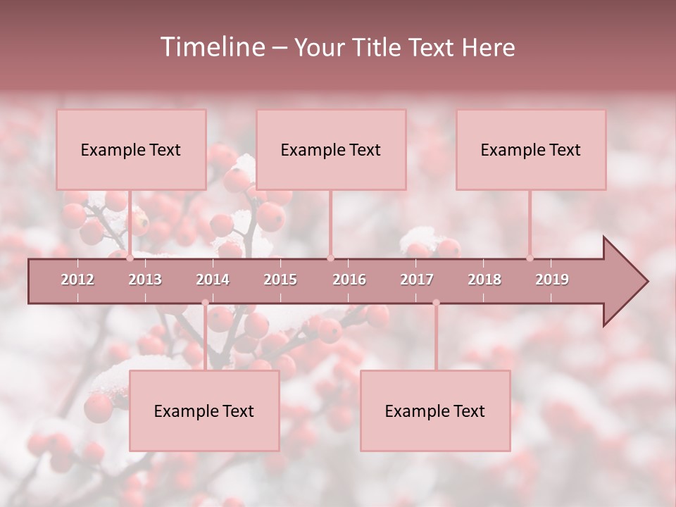 Beautiful Covered Snow PowerPoint Template
