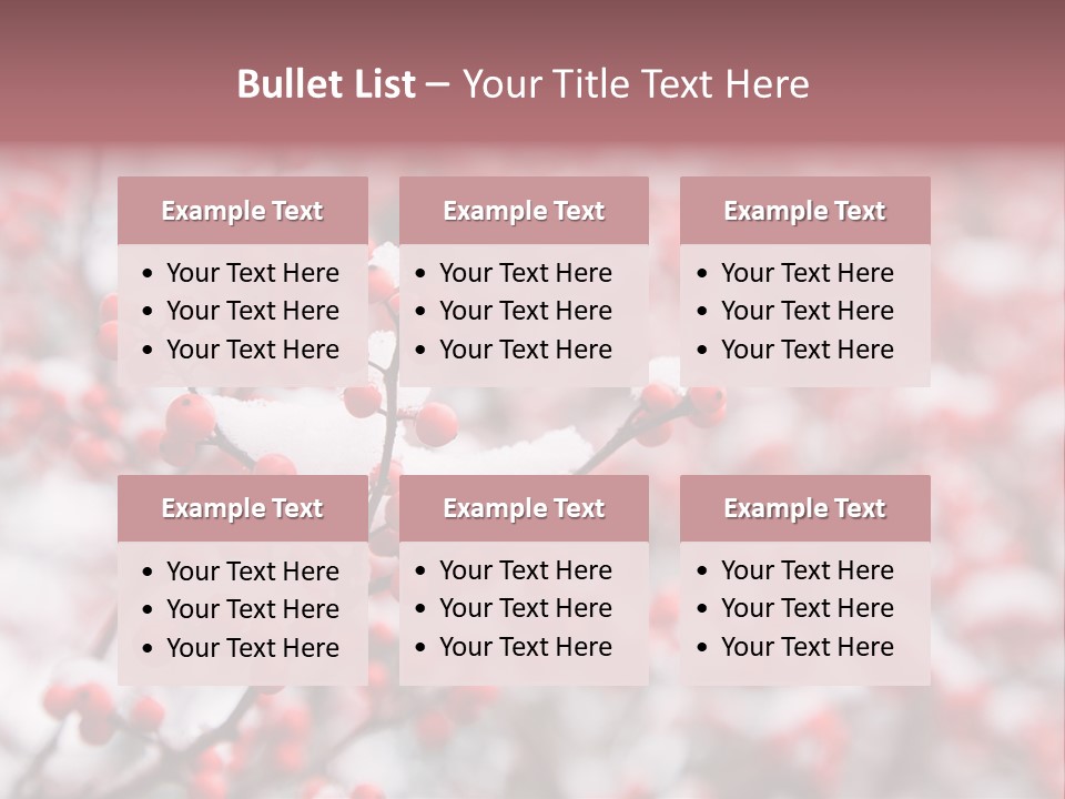 Beautiful Covered Snow PowerPoint Template