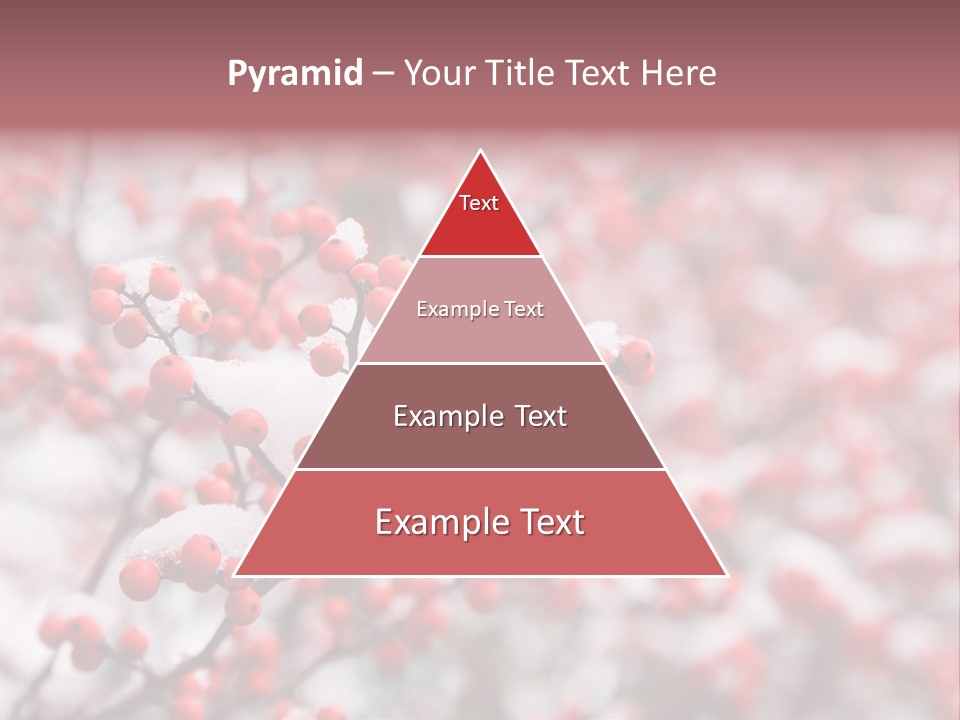 Beautiful Covered Snow PowerPoint Template