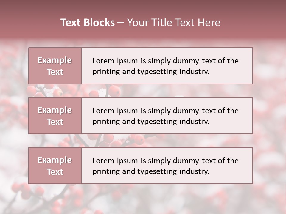 Beautiful Covered Snow PowerPoint Template