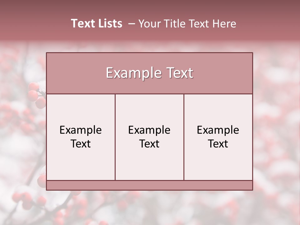 Beautiful Covered Snow PowerPoint Template