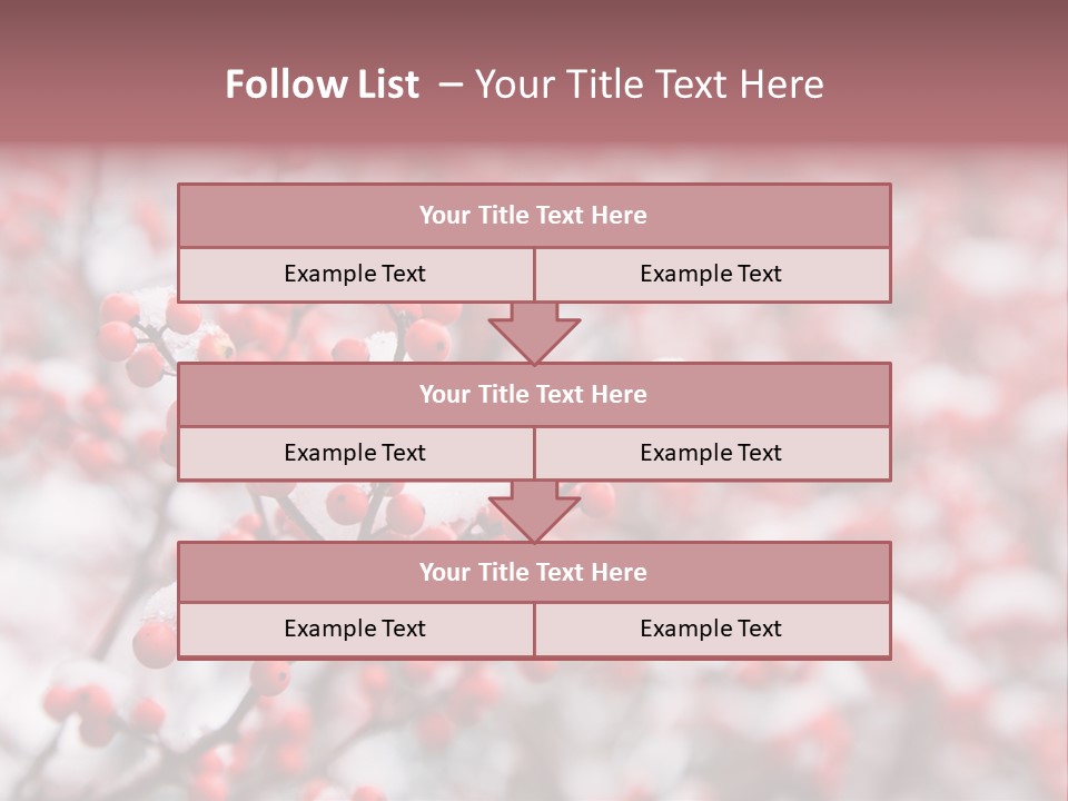 Beautiful Covered Snow PowerPoint Template