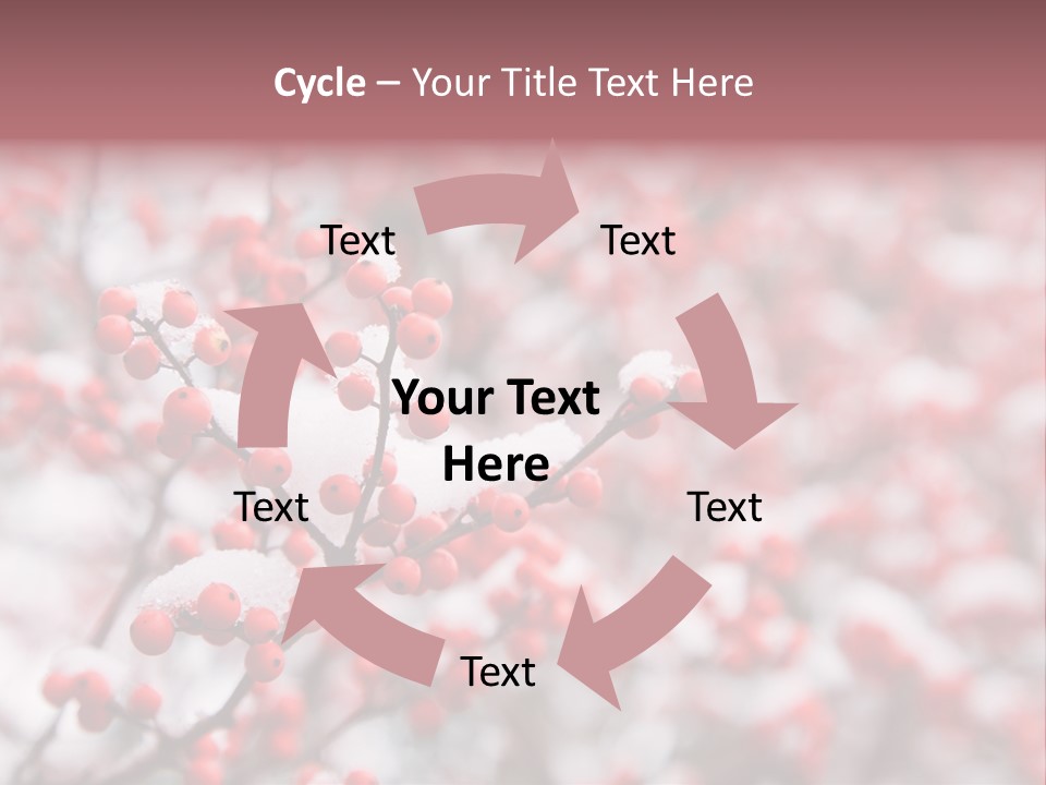 Beautiful Covered Snow PowerPoint Template