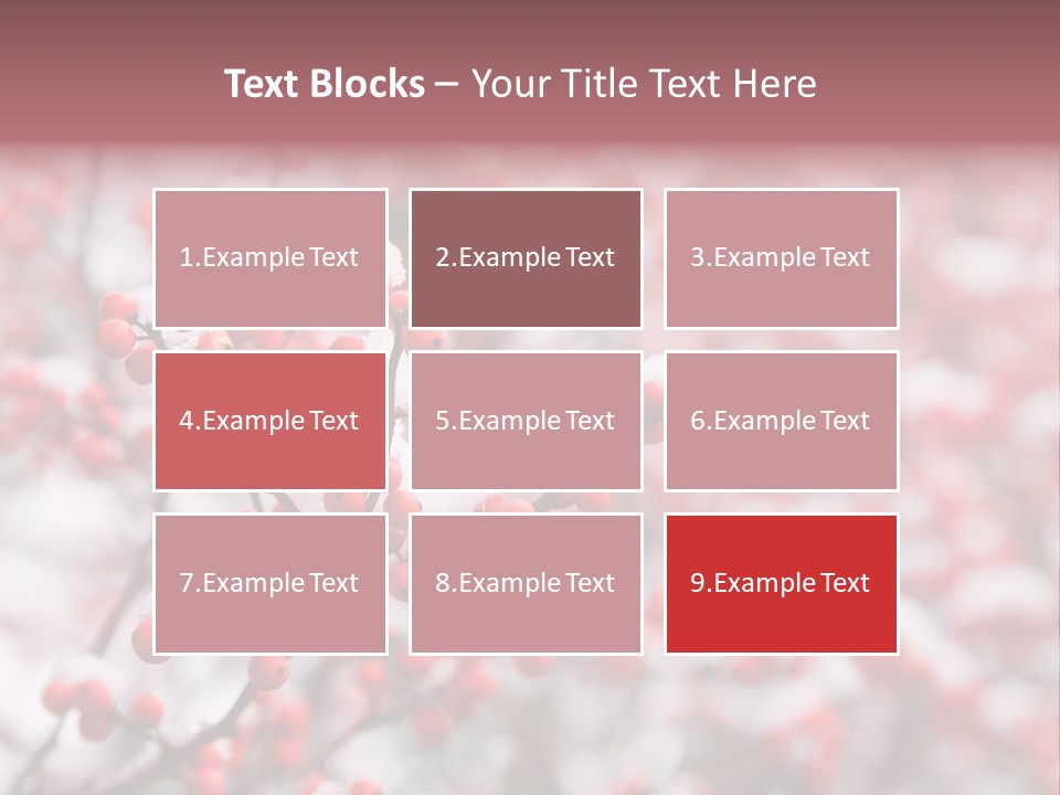 Beautiful Covered Snow PowerPoint Template