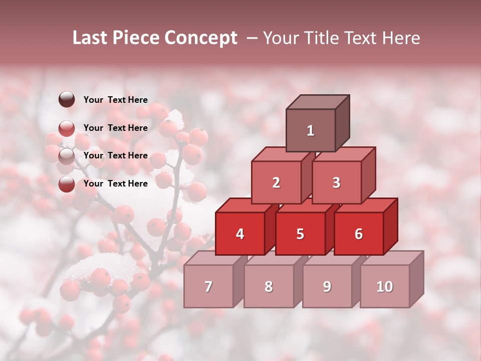 Beautiful Covered Snow PowerPoint Template