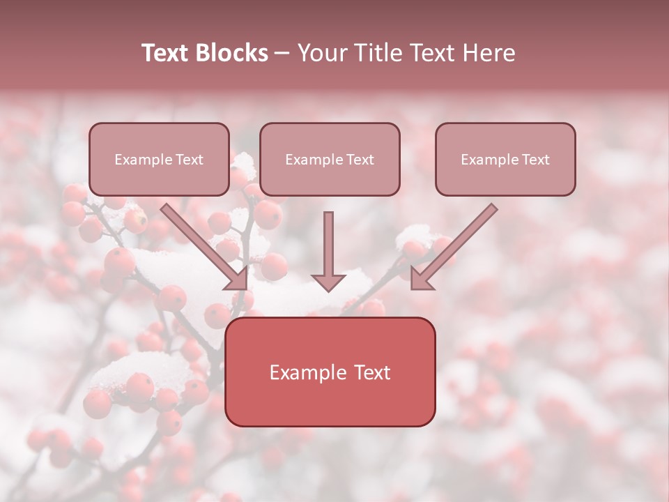 Beautiful Covered Snow PowerPoint Template
