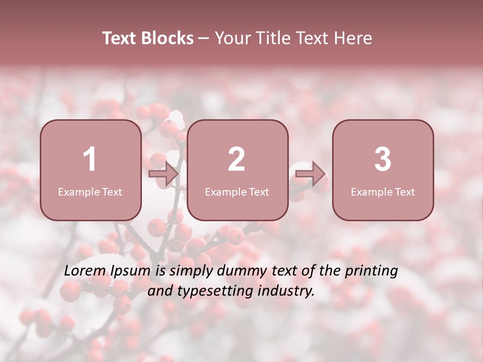 Beautiful Covered Snow PowerPoint Template