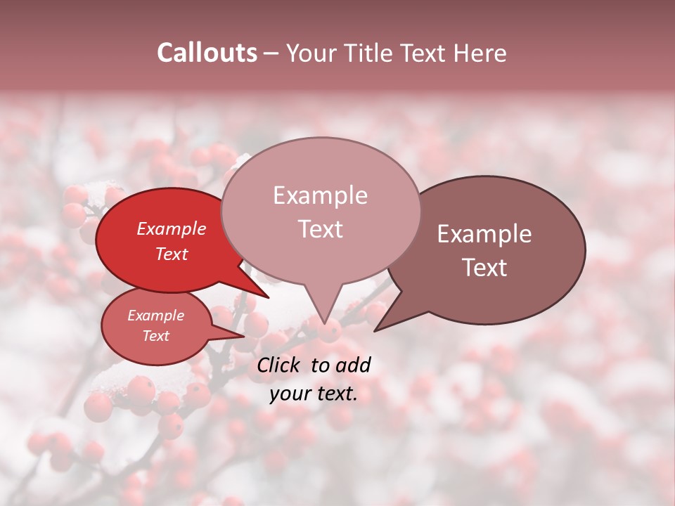 Beautiful Covered Snow PowerPoint Template